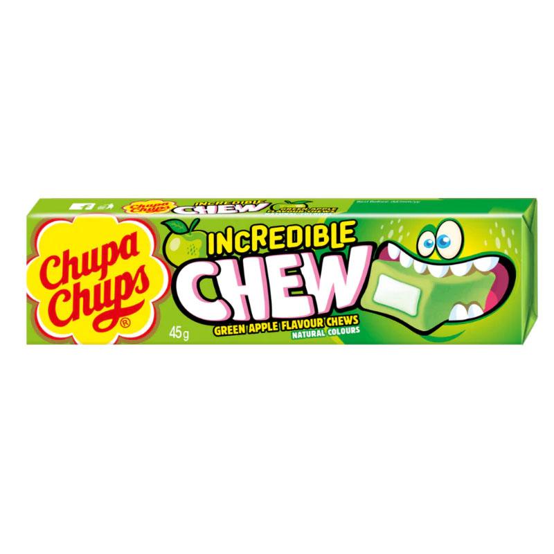 Chupa Chups Incredible Chews, Green Apple Flavour 45g Sugar Party