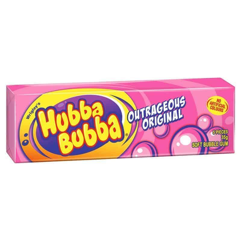 Hubba Bubba Soft Bubble Gum Outrageous Original Sugar Party
