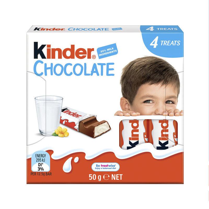 Kinder Chocolate 4 Treat Pack 50g Sugar Party