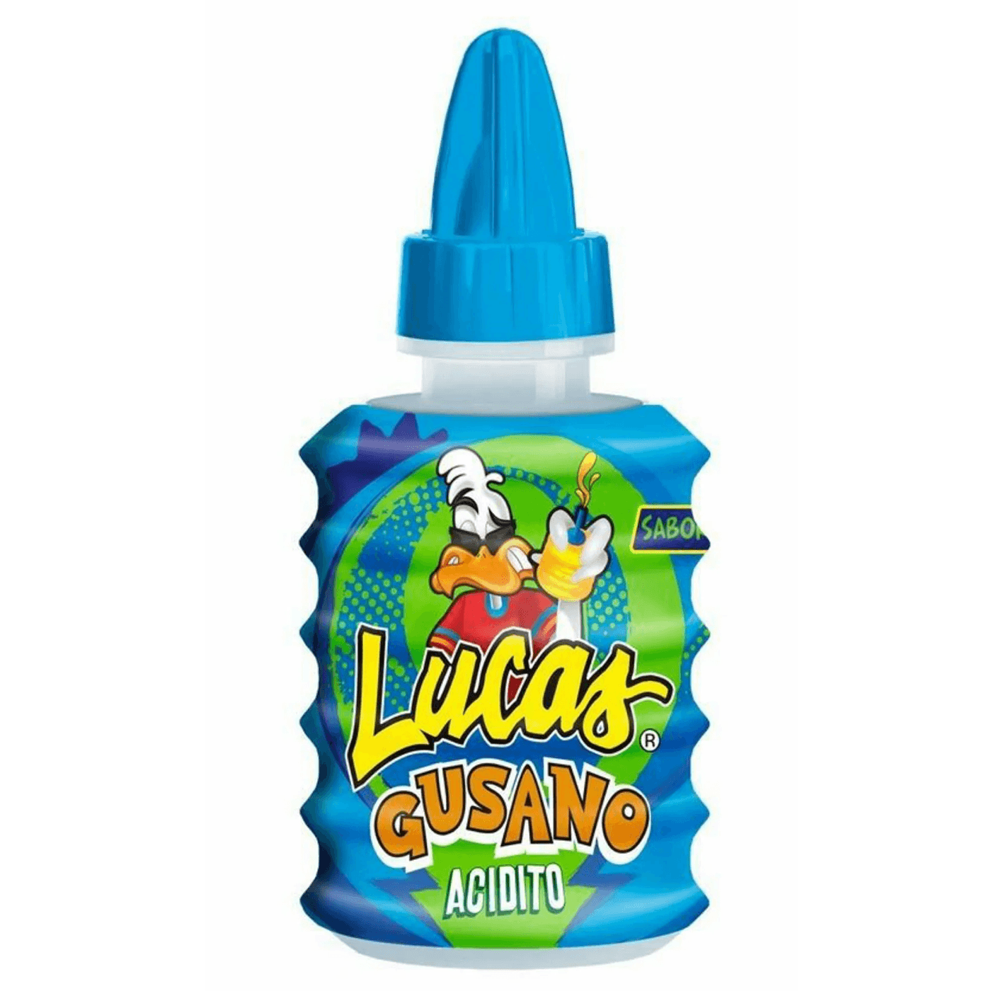 Lucas Gusano Liquid Sour Green Apple Candy - Sugar Party