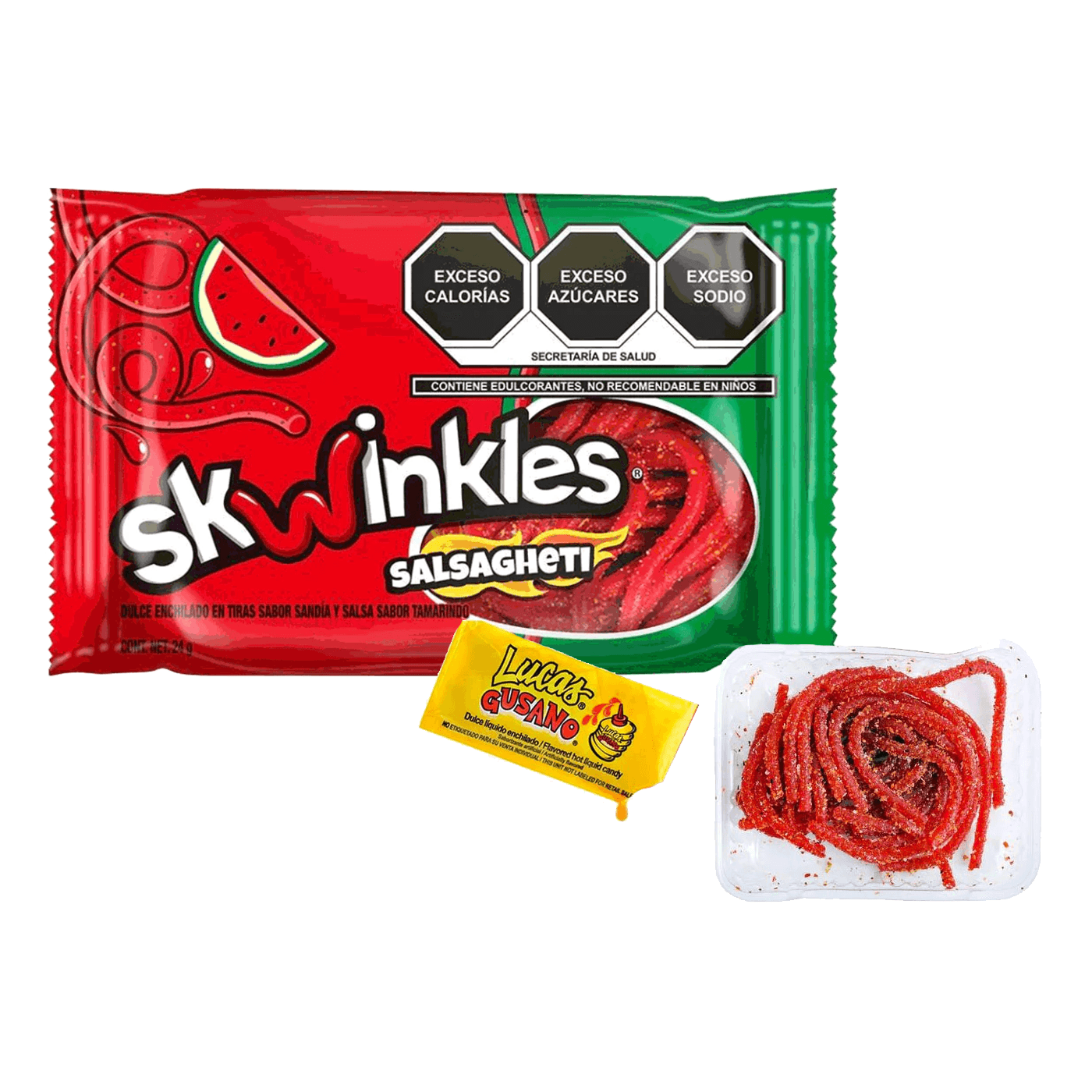 Lucas Skwinkles Salsaghetti Watermelon Mexican Candy - Sugar Party