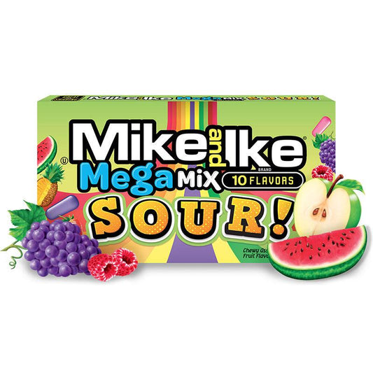 Mike & Ike Mega Mix Sour Theatre Box 141g Sugar Party