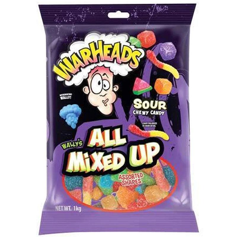 Warheads Sour All Mixed Up Candy 1kg Sugar Party